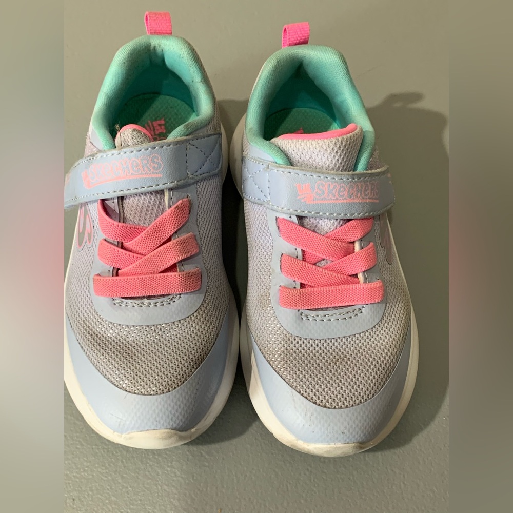 Skechers Kids' Blue and Pink Sneakers